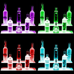 LED RGB Bottle Display Stands for Home Pubs, Bars and Man Caves