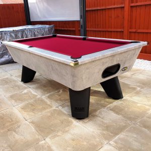Cry Wolf Slate Bed Outdoor Pool Table - Urban Grey