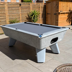 Cry Wolf Slate Bed Outdoor Pool Table - Urban Grey