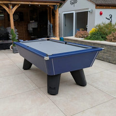 Cry Wolf Slate Bed Outdoor Pool Table – Midnight Blue