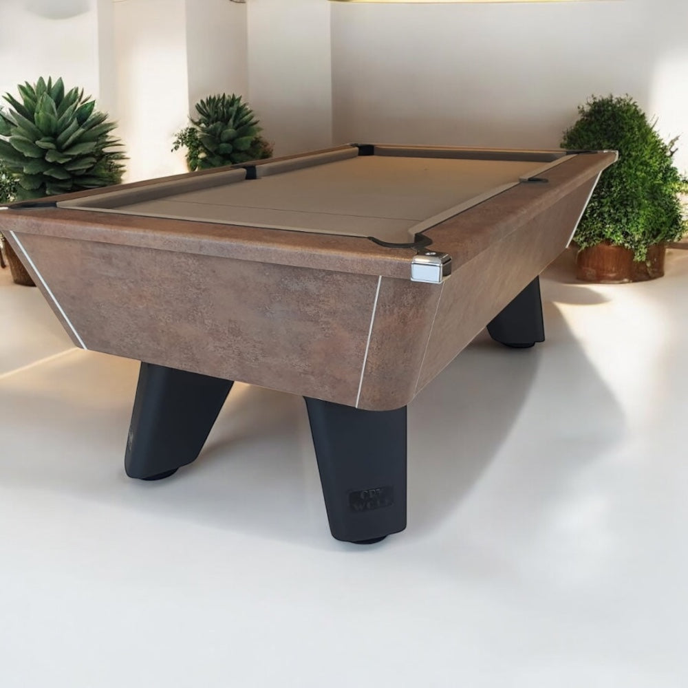 Cry Wolf Slate Bed Outdoor Pool Table – Italian Bronze