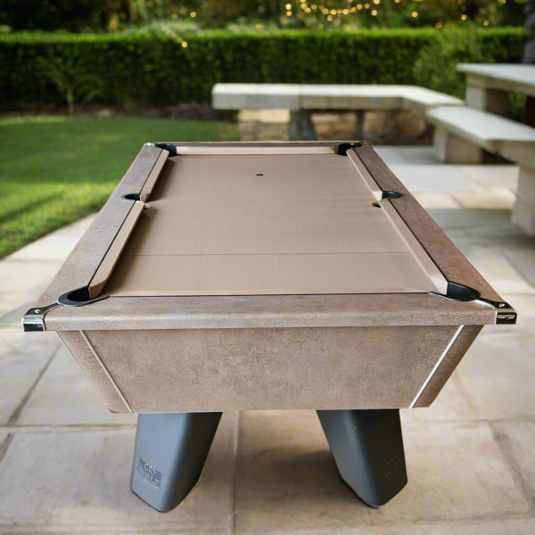 Cry Wolf Slate Bed Outdoor Pool Table – Italian Bronze