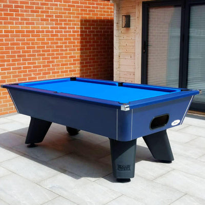 Cry Wolf Slate Bed Outdoor Pool Table – Midnight Blue