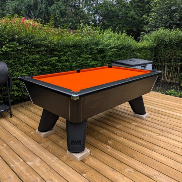 Cry Wolf Slate Bed Outdoor Pool Table – Matt Black