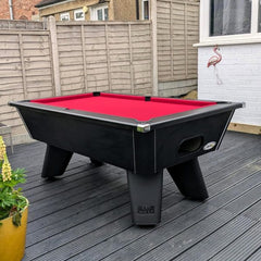 Cry Wolf Slate Bed Outdoor Pool Table – Matt Black