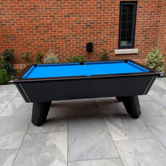 Cry Wolf Slate Bed Outdoor Pool Table – Matt Black