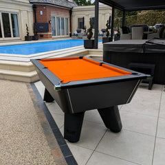 Cry Wolf Slate Bed Outdoor Pool Table – Matt Black