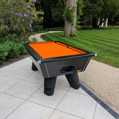 Cry Wolf Slate Bed Outdoor Pool Table – Matt Black
