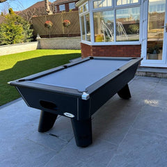 Cry Wolf Slate Bed Outdoor Pool Table – Matt Black