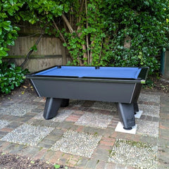 Cry Wolf Slate Bed Outdoor Pool Table – Matt Black