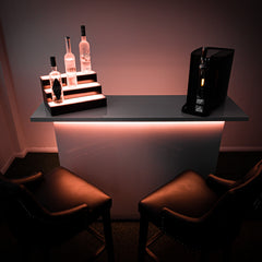 LED RGB Bottle Display Stands for Home Pubs, Bars and Man Caves