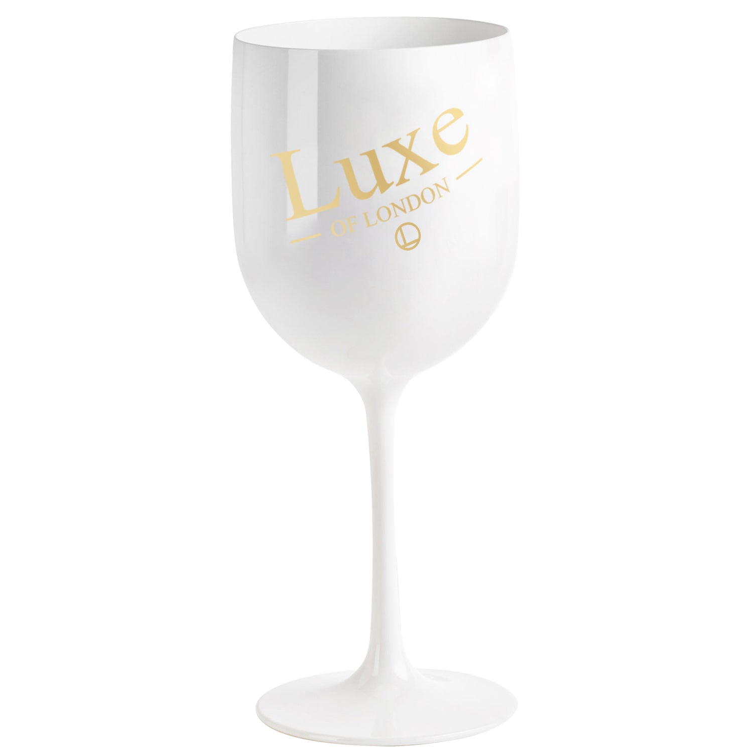 Luxe of London Premium White Acrylic Limited Edition Champagne Glasses (2)
