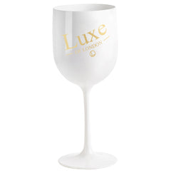 Luxe of London Premium White Acrylic Limited Edition Champagne Glasses (2)