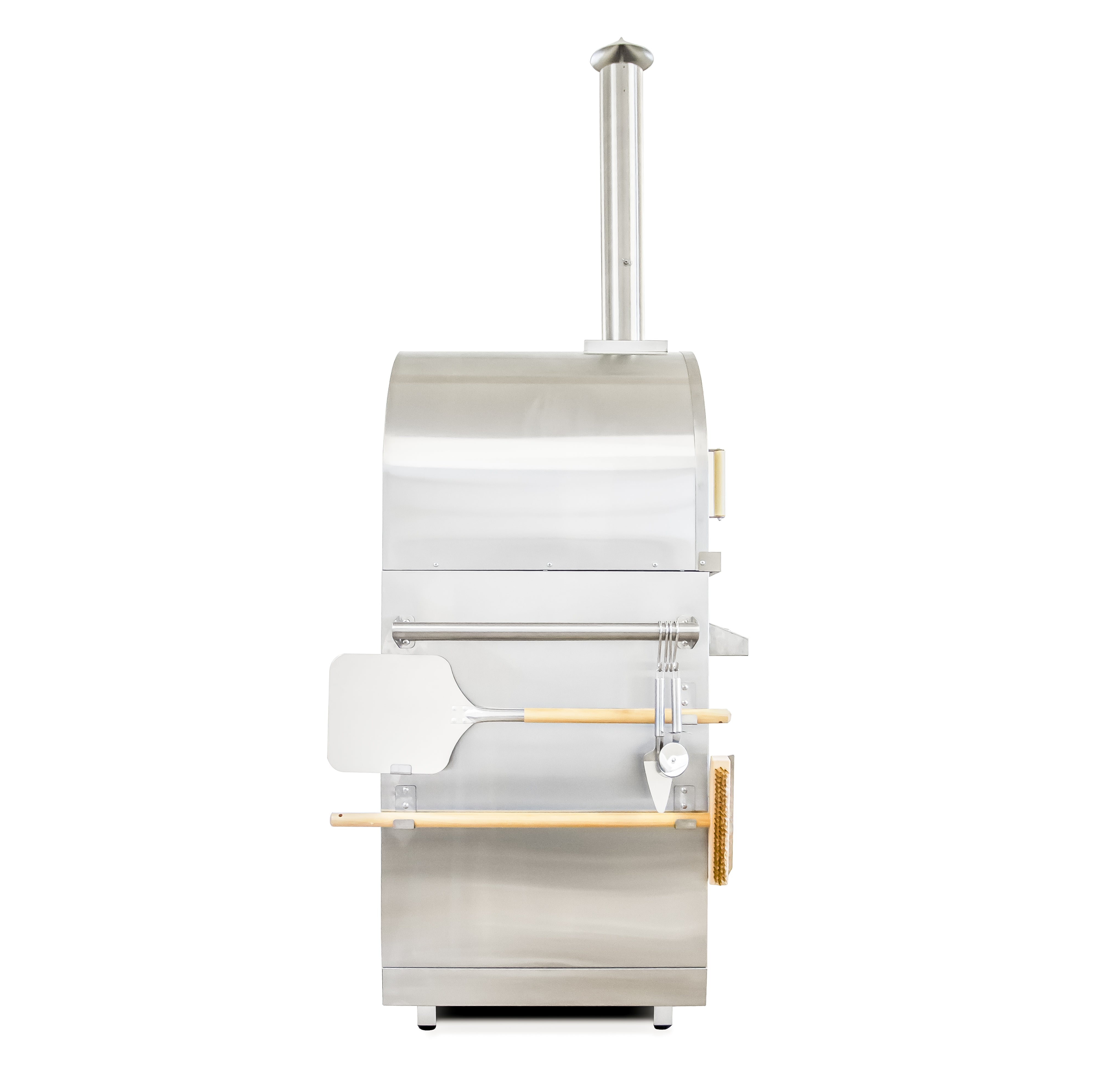 Luxe Outdoor Wood Fired Pizza Oven - Stainless Steel