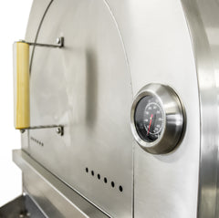 Luxe Outdoor Wood Fired Pizza Oven - Stainless Steel