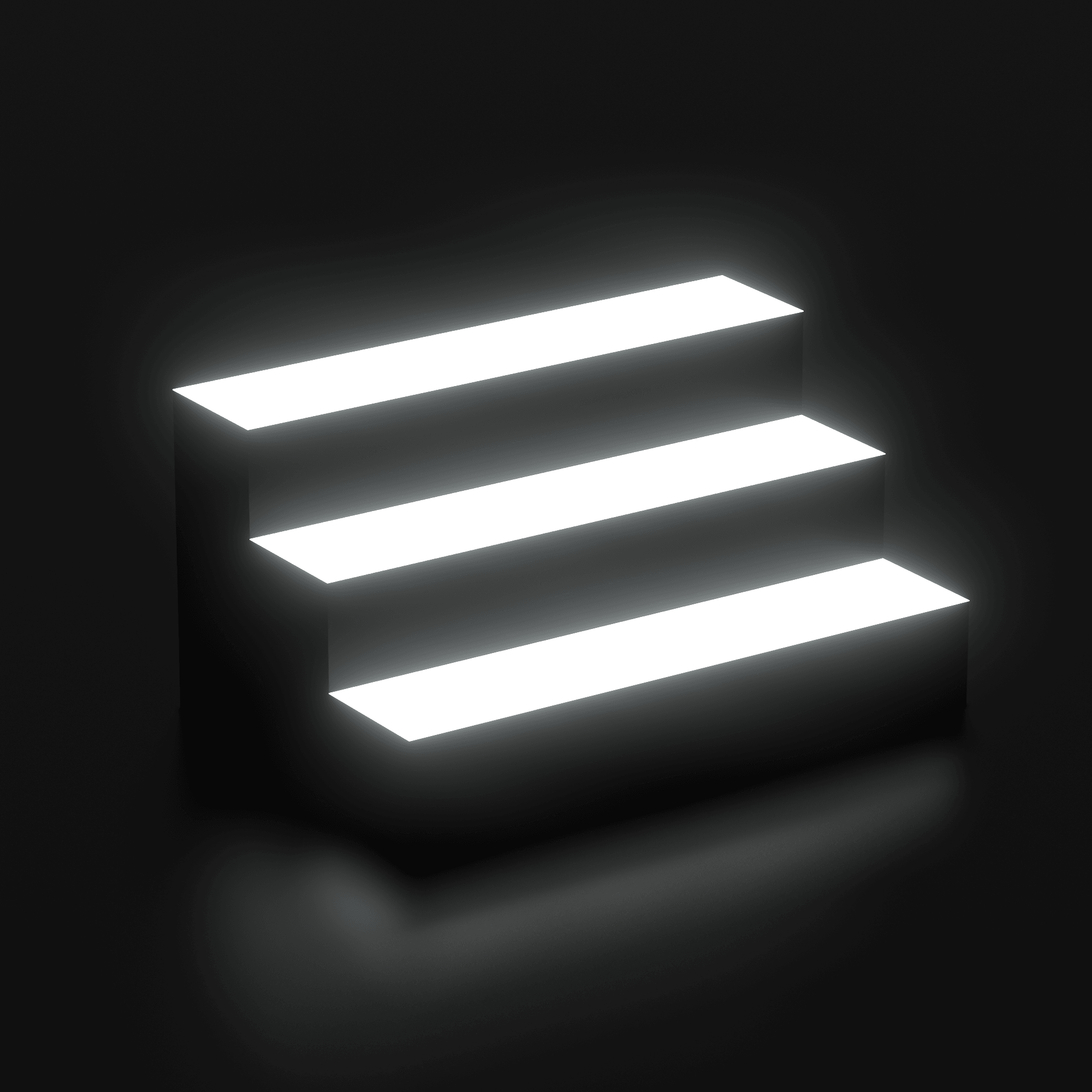 Three Tier LED RGB Bottle Display Stand for Home Pubs, Bars and Man Caves - Luxe Outdoor