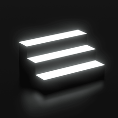 Three Tier LED RGB Bottle Display Stand for Home Pubs, Bars and Man Caves - Luxe Outdoor