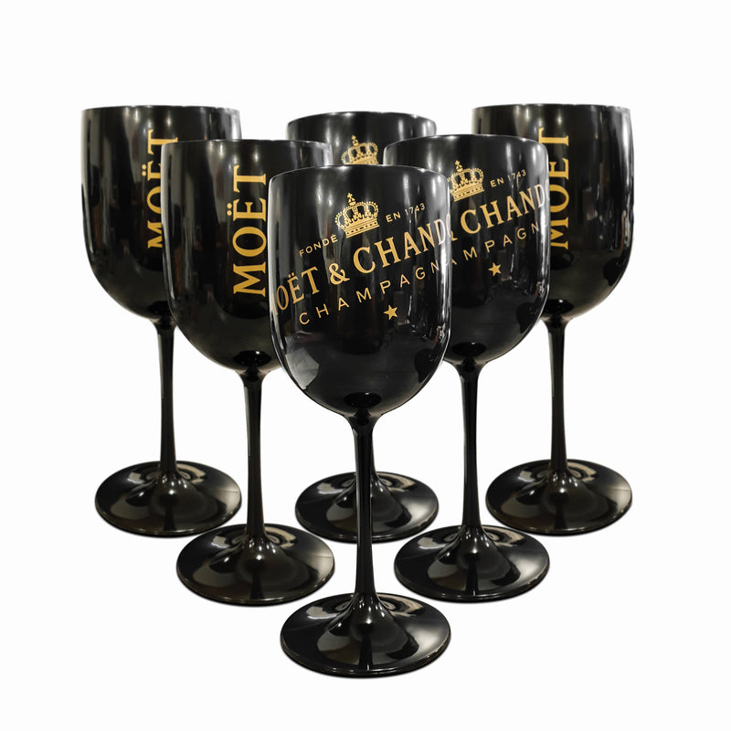 Moet & Chandon Black Ice Imperial Acrylic Glass - Set of 6
