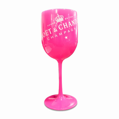 Moet & Chandon Bright Pink Ice Imperial Acrylic Glass - Single