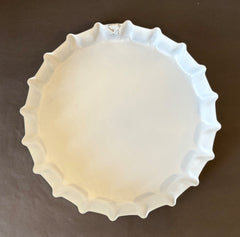 Budweiser White Vintage Metal Bottle Top - 30cm