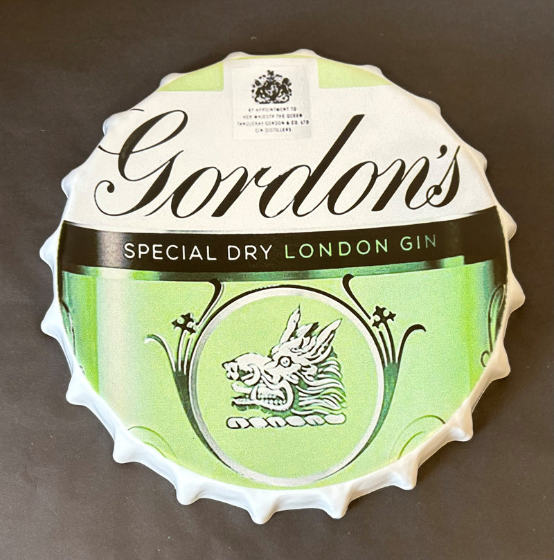 Gordons Gin Vintage Metal Bottle Top - 30cm