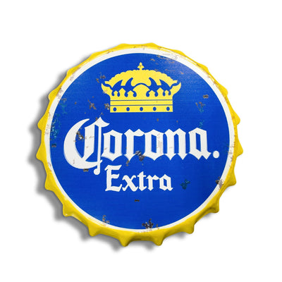 Corona Beer Vintage Metal Bottle Top - 30cm - Luxe Outdoor