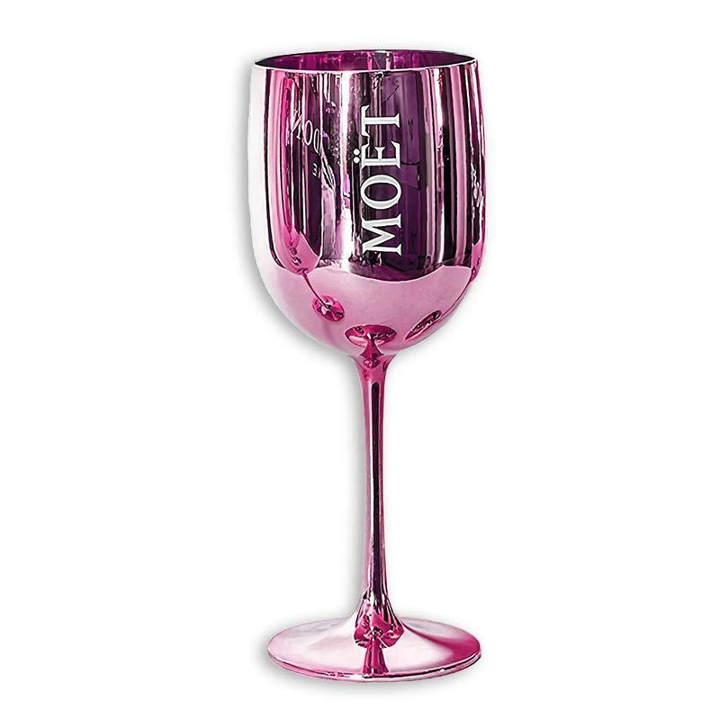 Moet & Chandon Pink Ice Imperial Acrylic Champagne Glasses - Single Glass - Luxe Outdoor