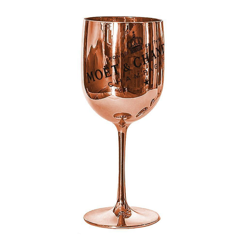 Moet & Chandon Rose Gold Ice Imperial Acrylic Champagne Glasses - Single Glass - Luxe Outdoor