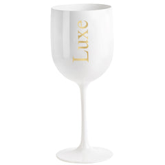 Luxe of London Premium White Acrylic Limited Edition Champagne Glasses (2)