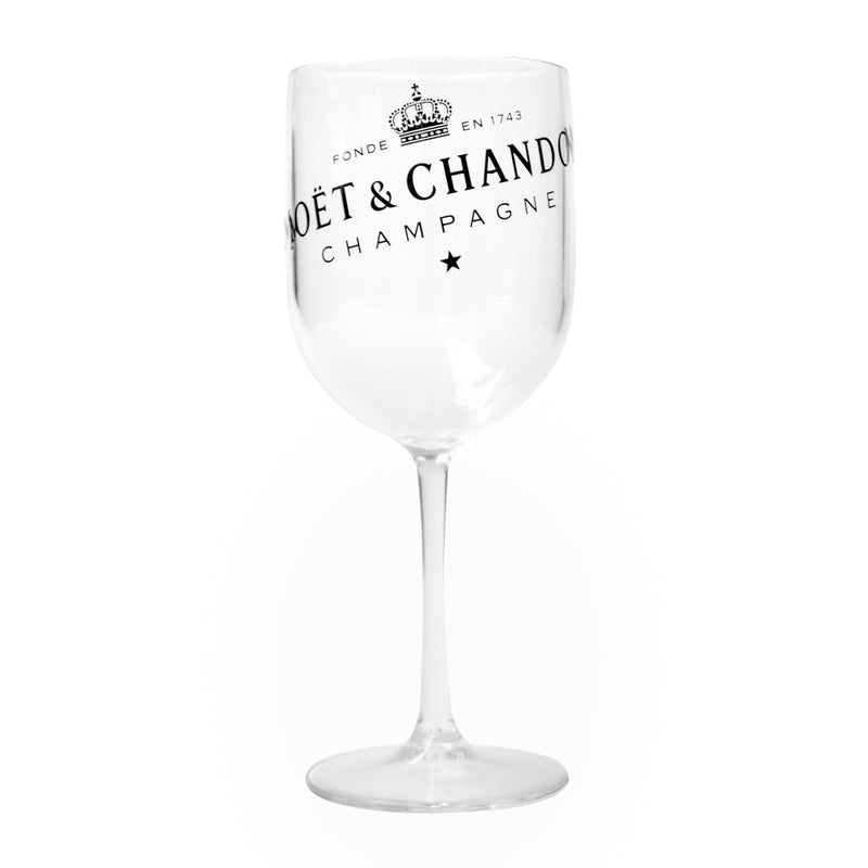 Moet & Chandon Clear Ice Imperial Acrylic Champagne Glasses - Single Glass