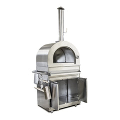 Luxe Outdoor Wood Fired Pizza Oven - Stainless Steel