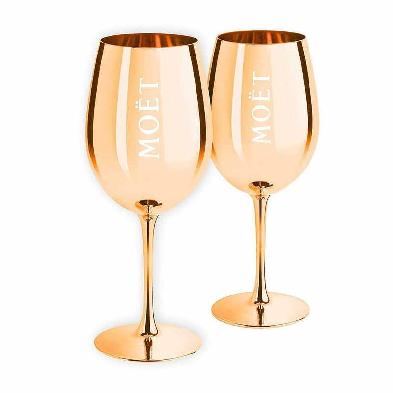 Moet & Chandon Limited Edition Ibiza Imperial Pure Glass Champagne Glass Gold - Set of 2 Glasses - Luxe Outdoor