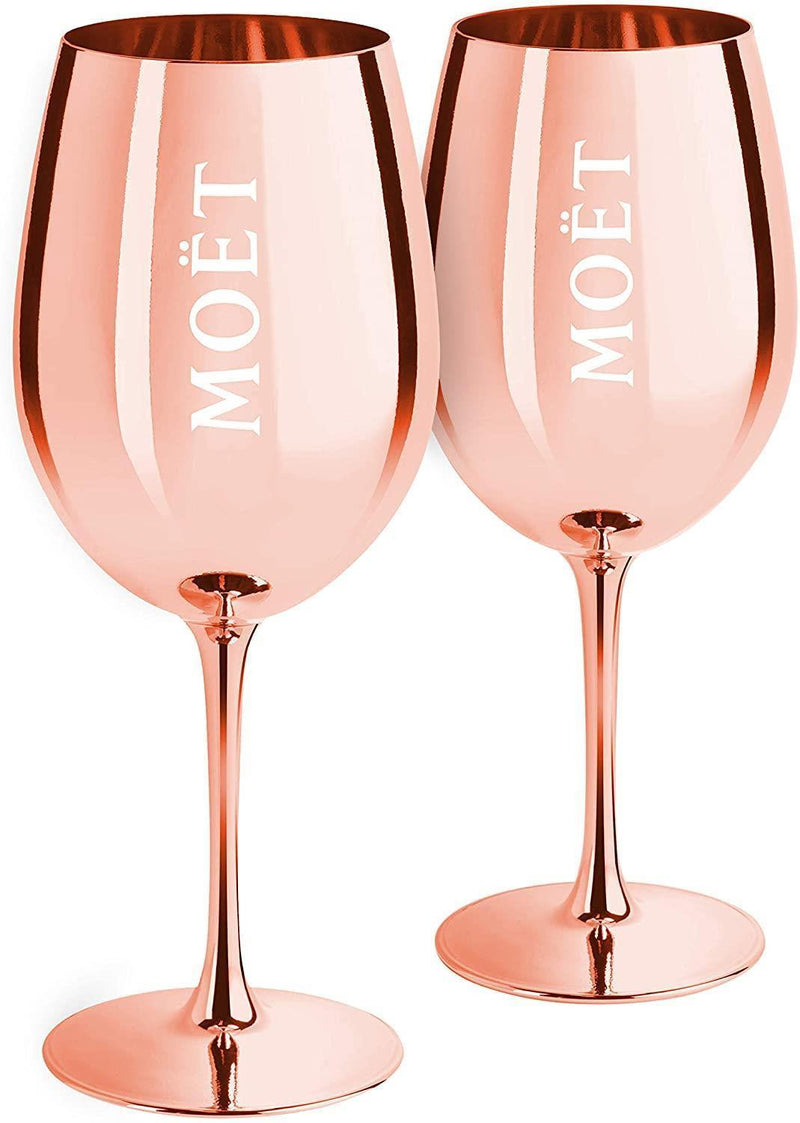 Moet & Chandon Limited Edition Ibiza Imperial Pure Glass Champagne Glass Rose Gold - Set of 2 Glasses - Luxe Outdoor